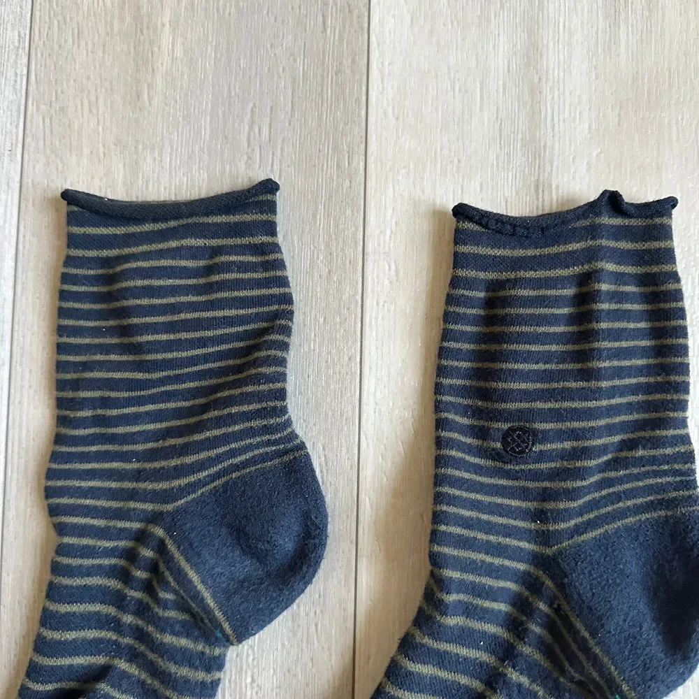 Stance Infinity Quarter Sock Womens M Navy‎ Blue Casual